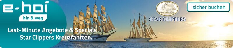 e-hoi - Attraktive Last-Minute Angebote und Specials für Kreuzfahrten mit der Star Clippers Kreuzfahrten Reederei.